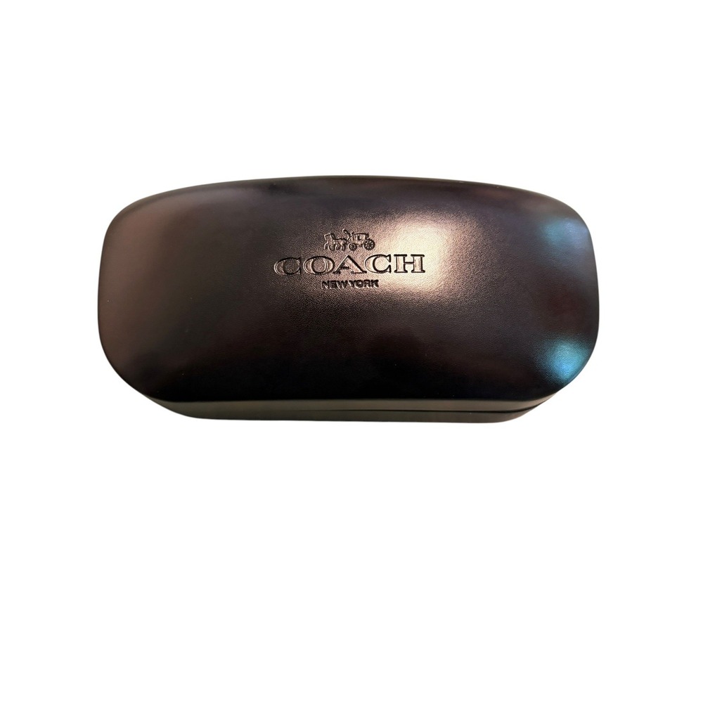Coach New York Black Hard Clam Shell Eye Glasses Sunglasses Case
